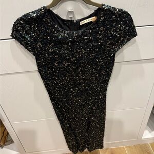 Alice & olivia sequin cocktail minidress, size 0
